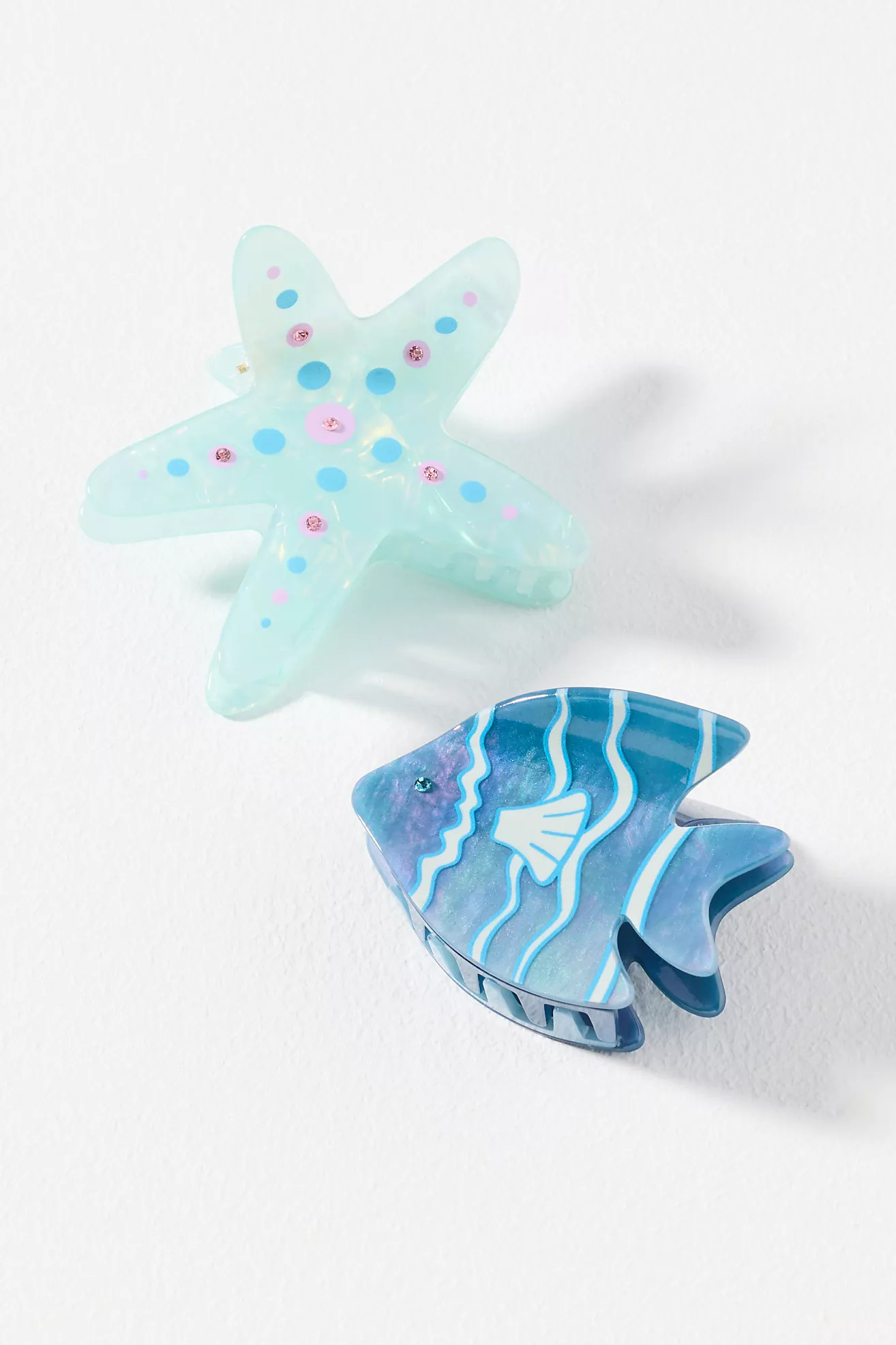 Frasier Sterling Summer Claw Clips, Set of 2 | Anthropologie (US)
