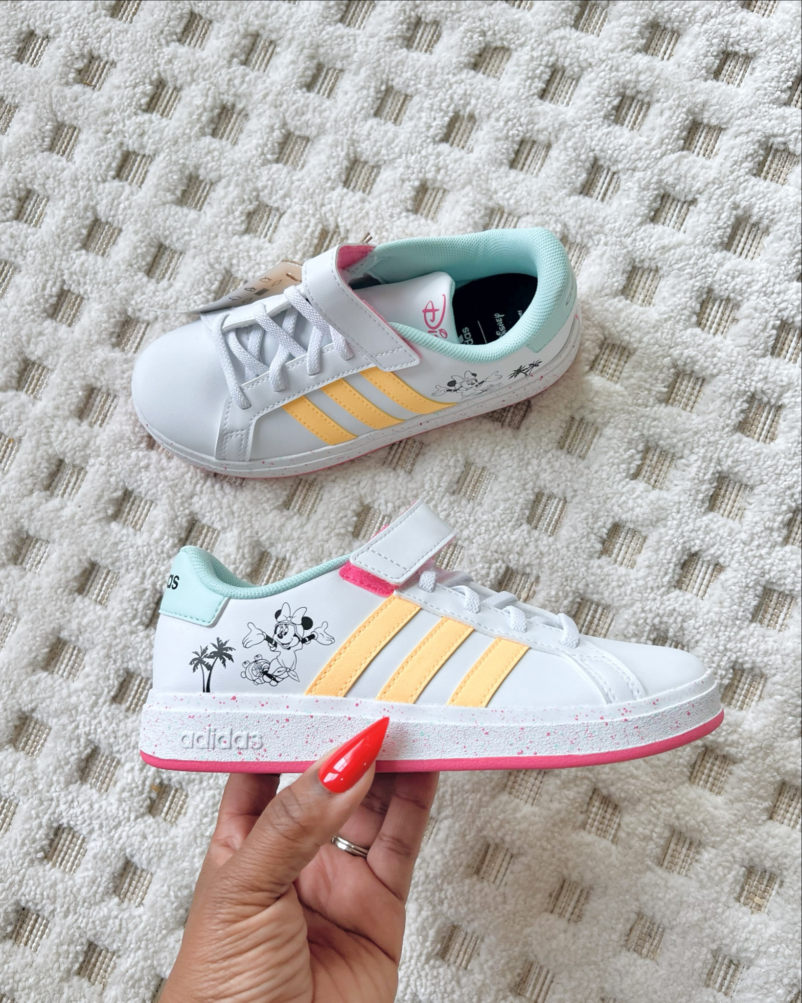 I snagged this pair for Belle with the recent 30% off adidas. I haven’t showed it to her yet but I know she’ll be obsessed 🤩  kids shoes , kids sneakers, girls sneakers, Disney sneakers 

#LTKkids #LTKsalealert #LTKSeasonal