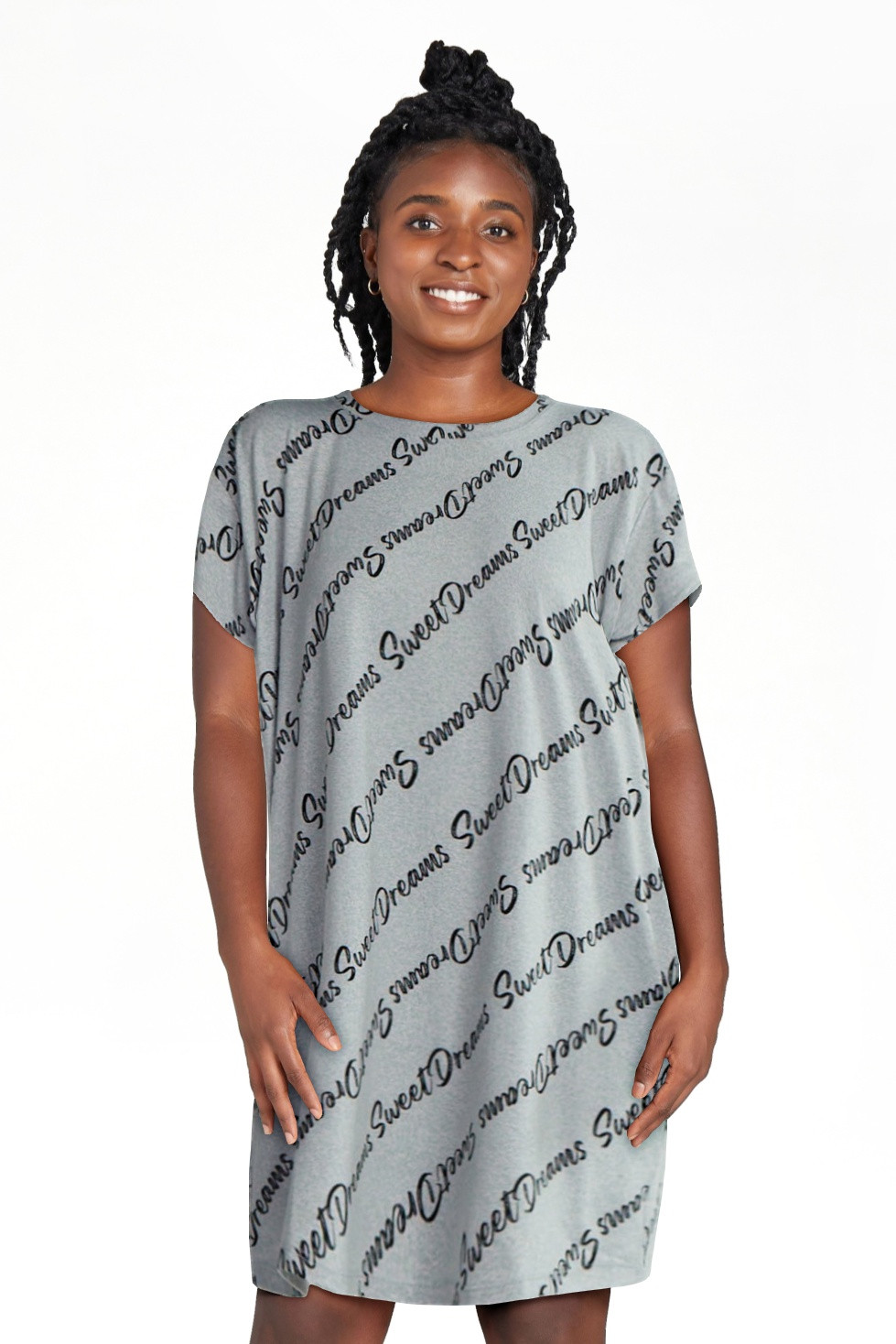 Joyspun Women's Dreamy Soft Collection Sleepshirt with Short Sleeves, Sizes S/M-2X/3X | Walmart (US)