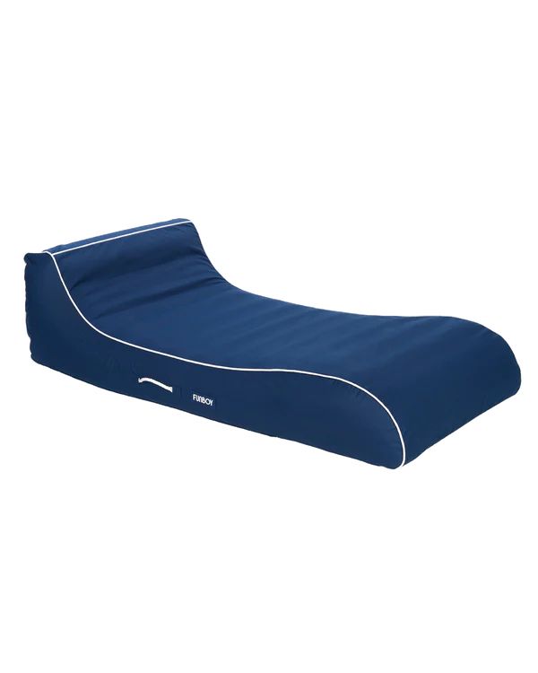 Navy Fabric Sunbed Lounger | FUNBOY
