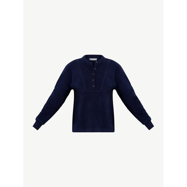 Free Assembly Women's Teddy Henley Top - Walmart.com | Walmart (US)