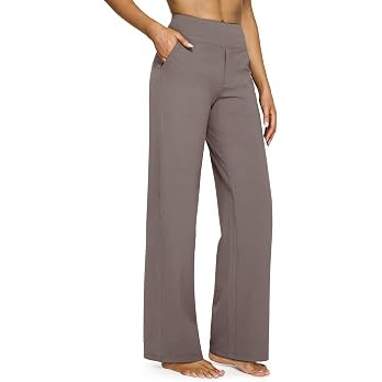 G4Free Yoga Pants for Women Wide Leg Pants with Pockets High Waisted | Amazon (US)