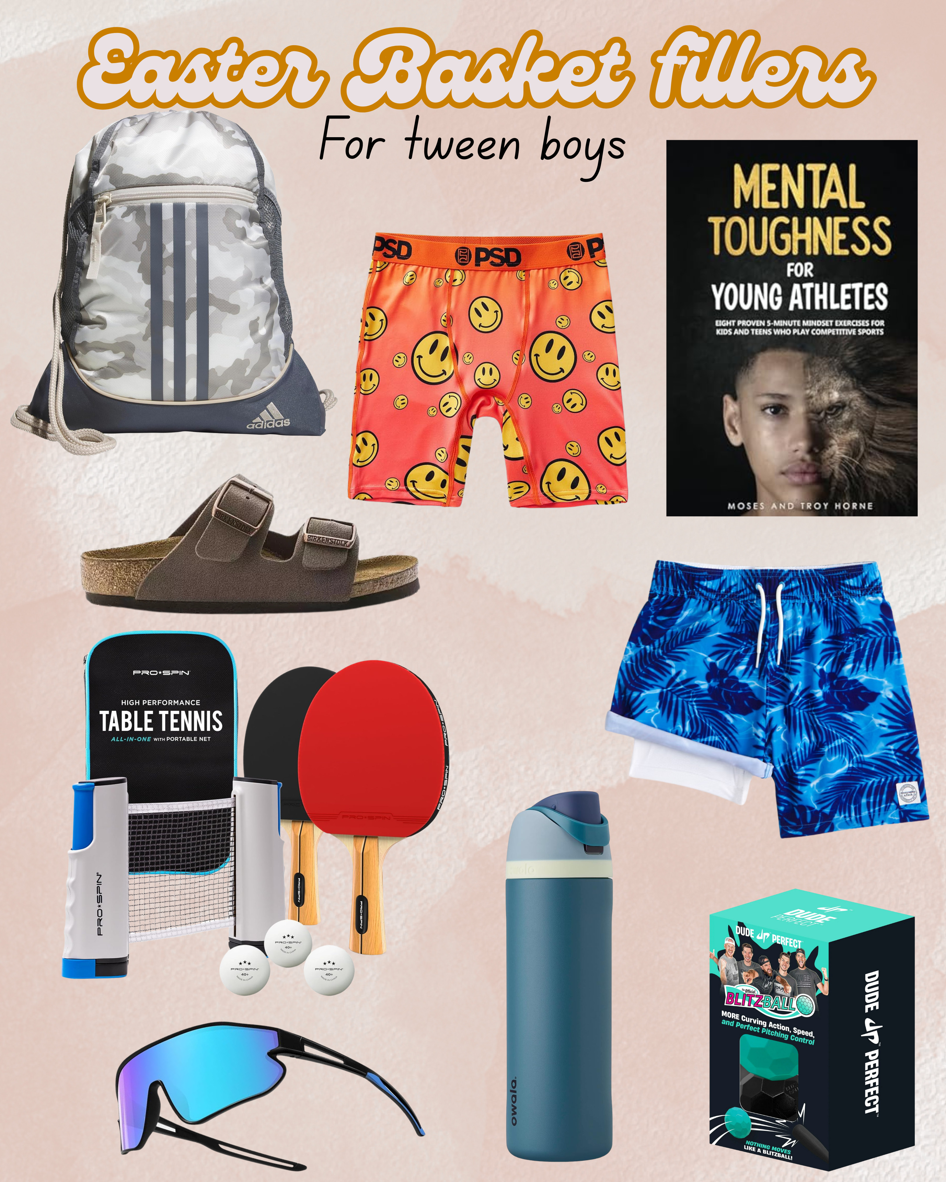  Are you looking for ideas for your tween son for Easter?  Check out these fun Easter basket fillers.  Perfect for the sports boy, and to get them ready for the summer. #spring #easter 



 

#LTKSeasonal #LTKKids #LTKSwim