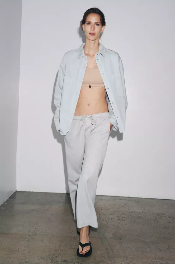 ZW COLLECTION POCKET OVERSHIRT | Zara Canada