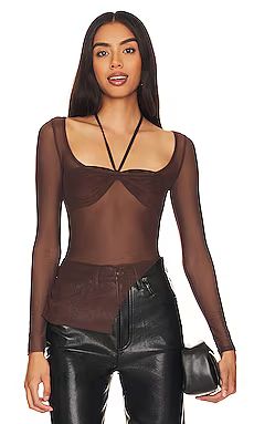 superdown Shania Top in Brown from Revolve.com | Revolve Clothing (Global)