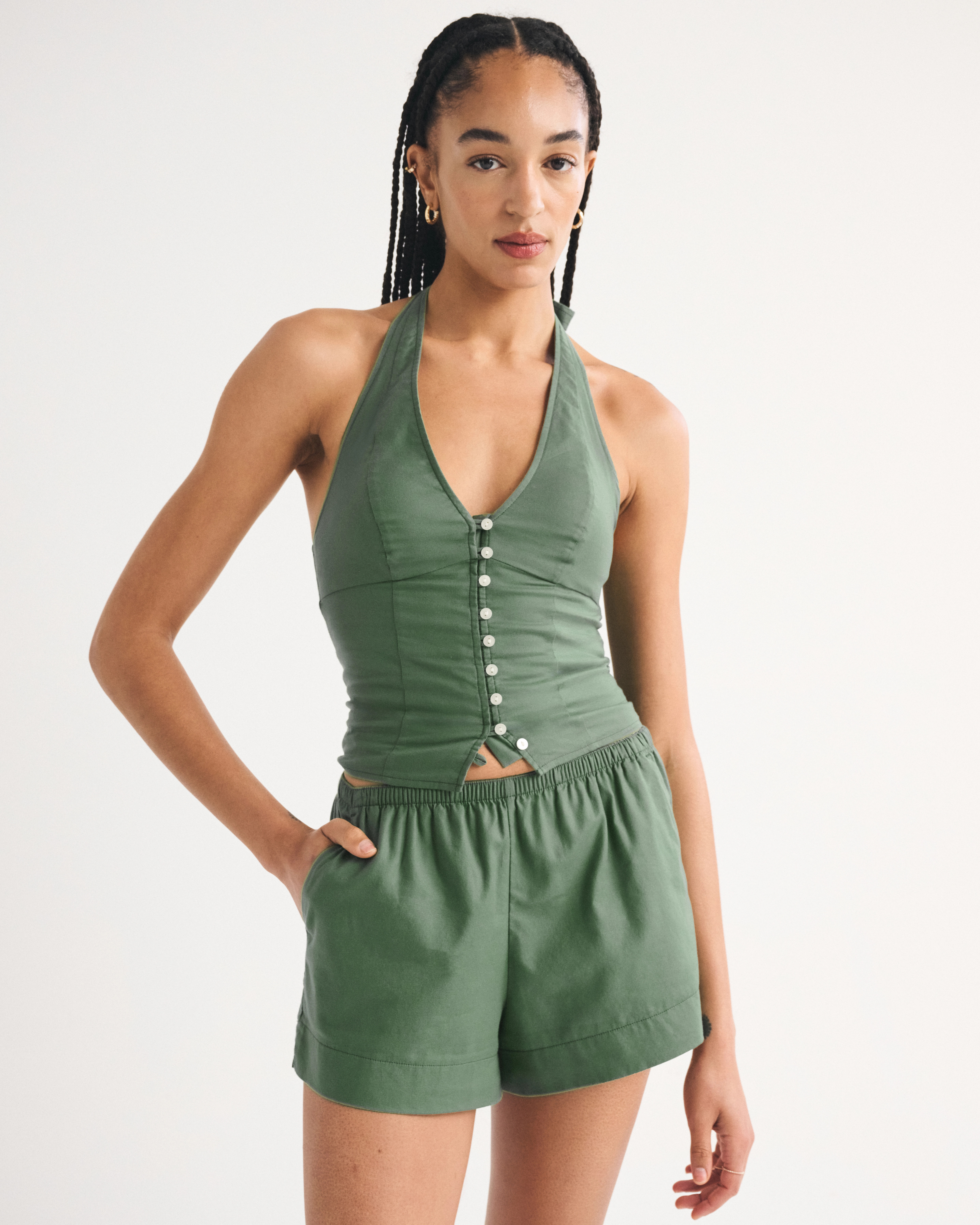 High Rise Pull-On Short | Abercrombie & Fitch (US)