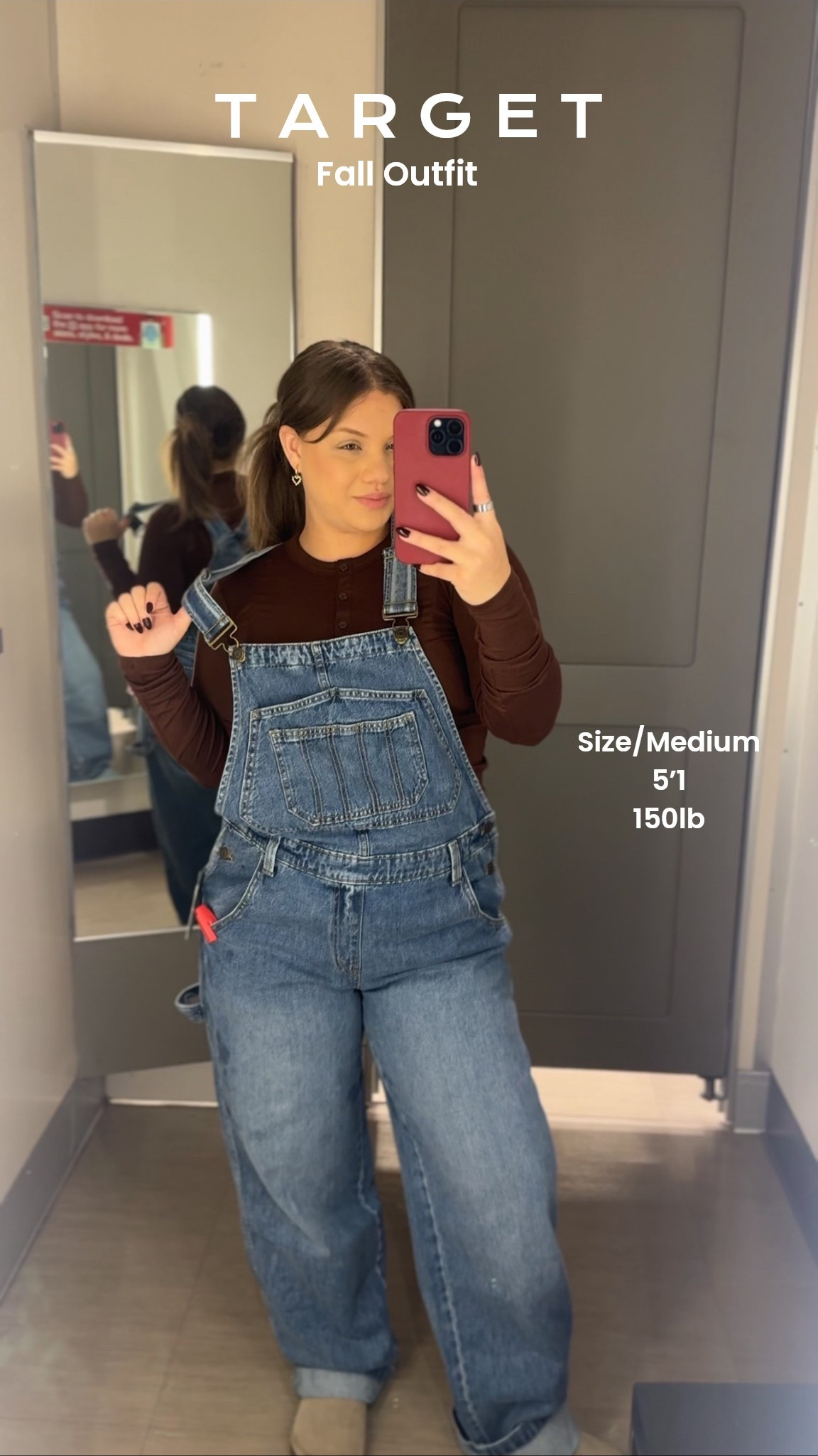Im obsessed with this overall outfit from Target it runs a little too big so I size down to Size Small🤎

#overall #targetfallfits #falloutfits

#LTKFindsUnder100 #LTKOver40 #LTKSeasonal