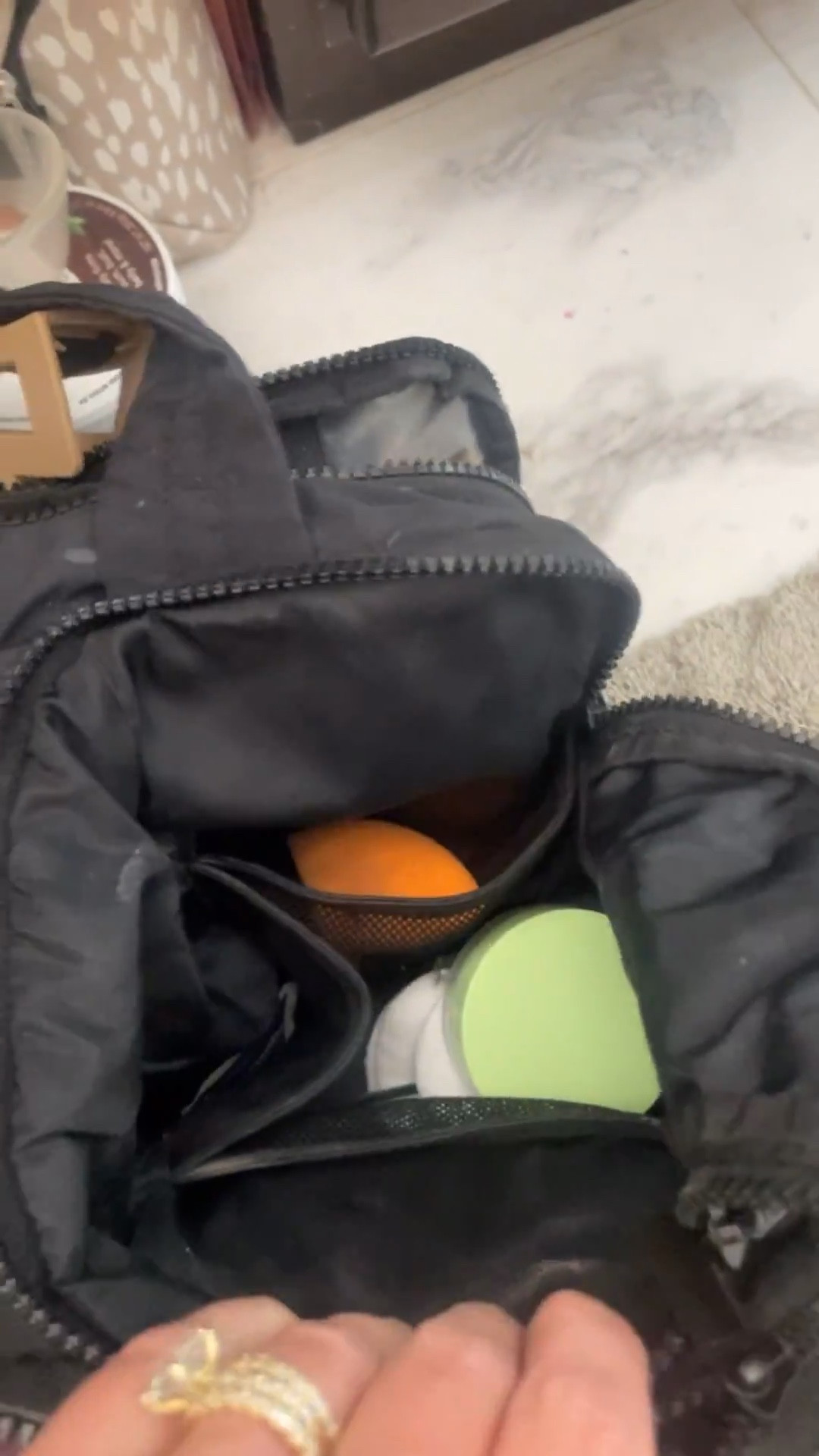 I think mine might need a bath, but this bag smart bag is the best cosmetics bag I’ve ever had. It works so well at keeping all of my stuff stored, and you can literally put a entire bottle of hairspray in it and it will fit. It is incredibly deep pockets and lots and lots of side pockets to put everything in and keep it all nice in and organized perfect for vacation travel all of your make up all of your skin care. Everything you could possibly need and this would make a great gift for someone as well. ￼

#LTKgrwm #LTKTravel #LTKdayinmylife