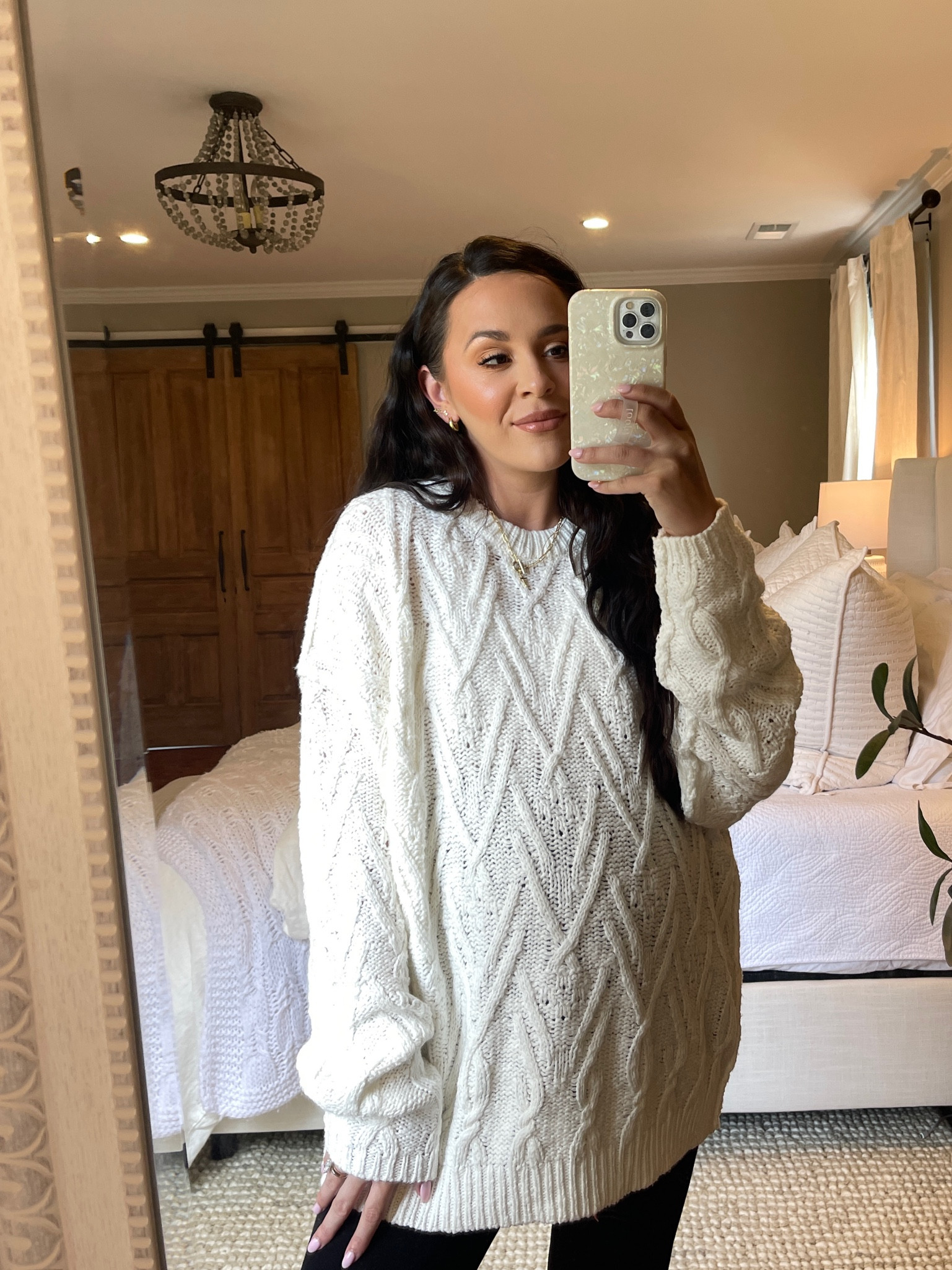 I’ll also be wearing THIS all fall. 🤍 I won’t have a bump but it’s another great postpartum addition to my closet (or not, it’s just really cute LOL.) I’m wearing a size small and I like the more over-sized look for this particular sweater. It covers my booty well and just feels more comfortable. Normally I’m an XS in Free People. 

#LTKunder100 #LTKbump #LTKxNSale