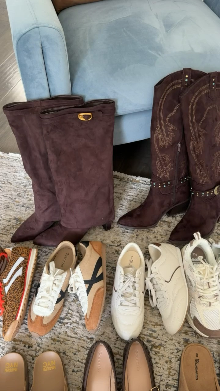 Walmart Fall shoes that look designer!! A bunch are look for less! Sweater: Medium Crop Wide Leg: 8 Sneakers // mules // clogs // leopard // boots

#LTKootd #LTKSeasonal
