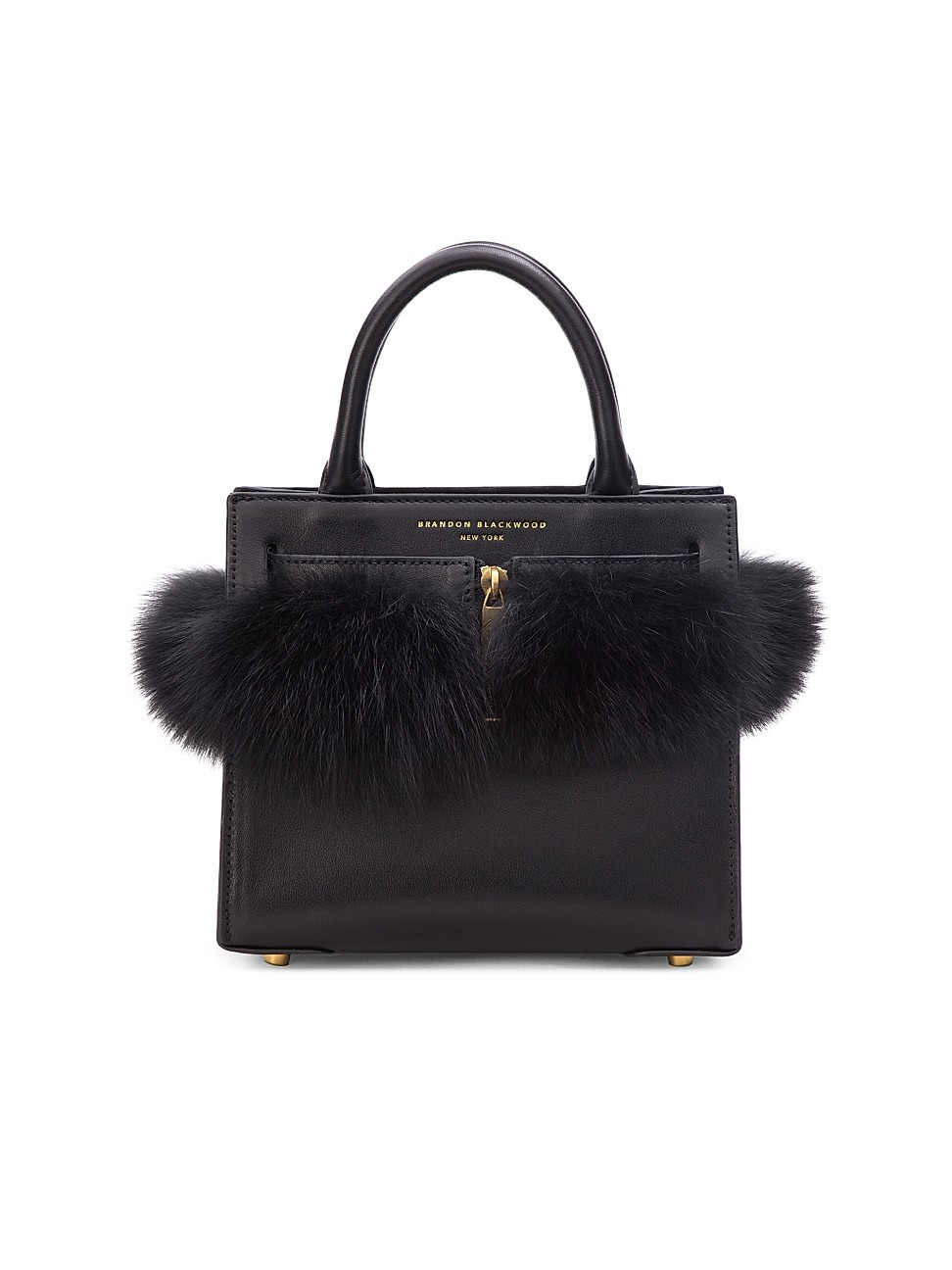 The Mya Fur-Trimmed Leather Crossbody Bag | Saks Fifth Avenue