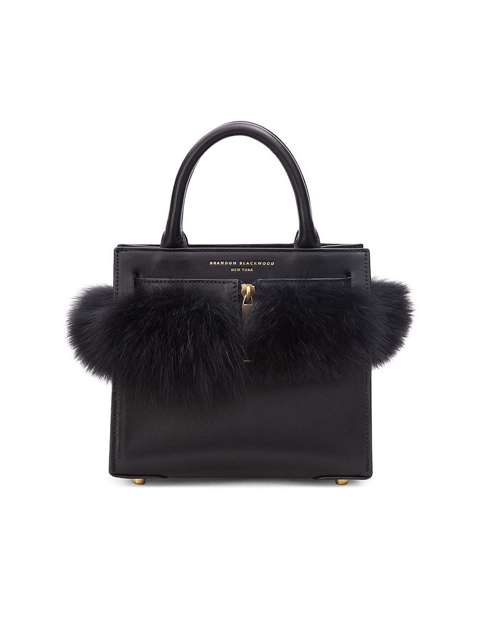 The Mya Fur-Trimmed Leather Crossbody Bag | Saks Fifth Avenue