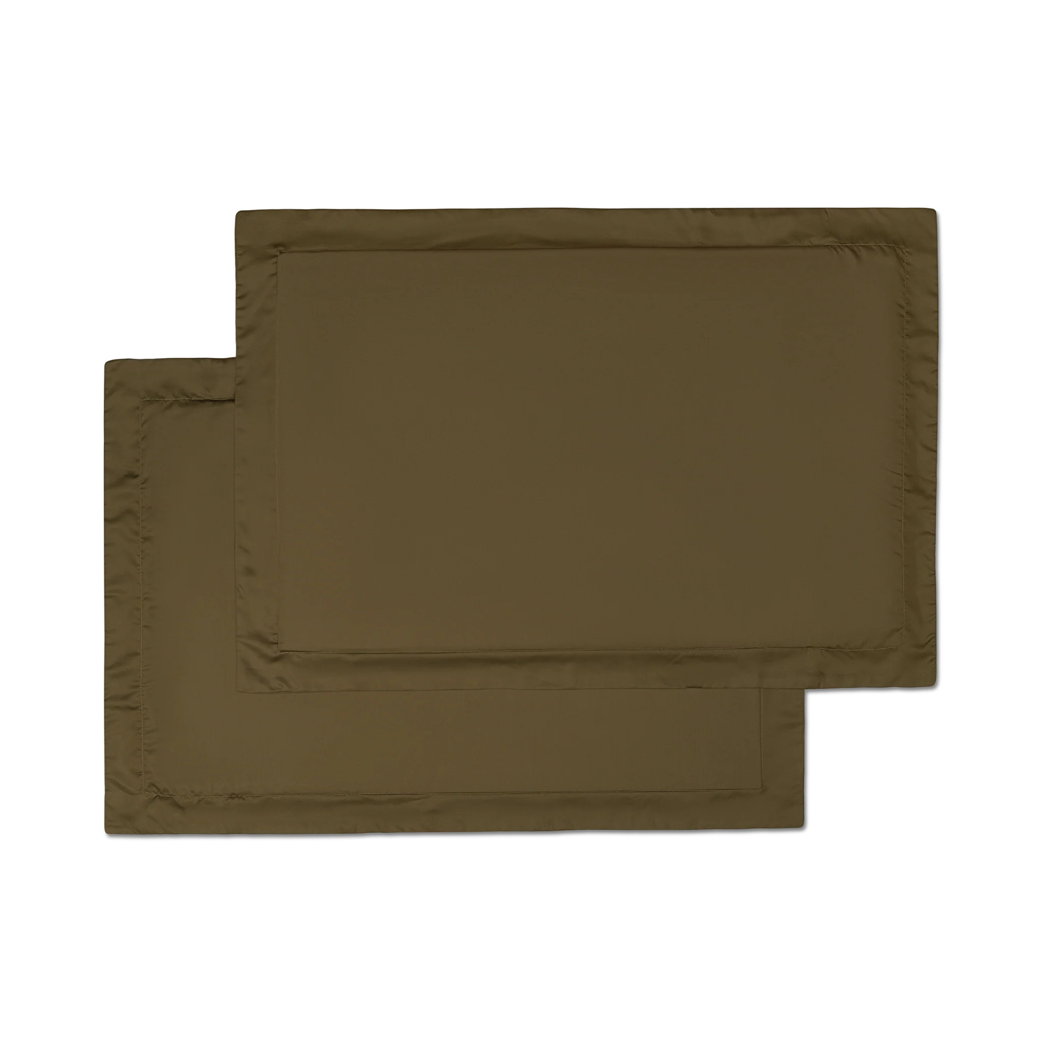 Sateen Sham Set in Forest Green | BleuBully Bedding