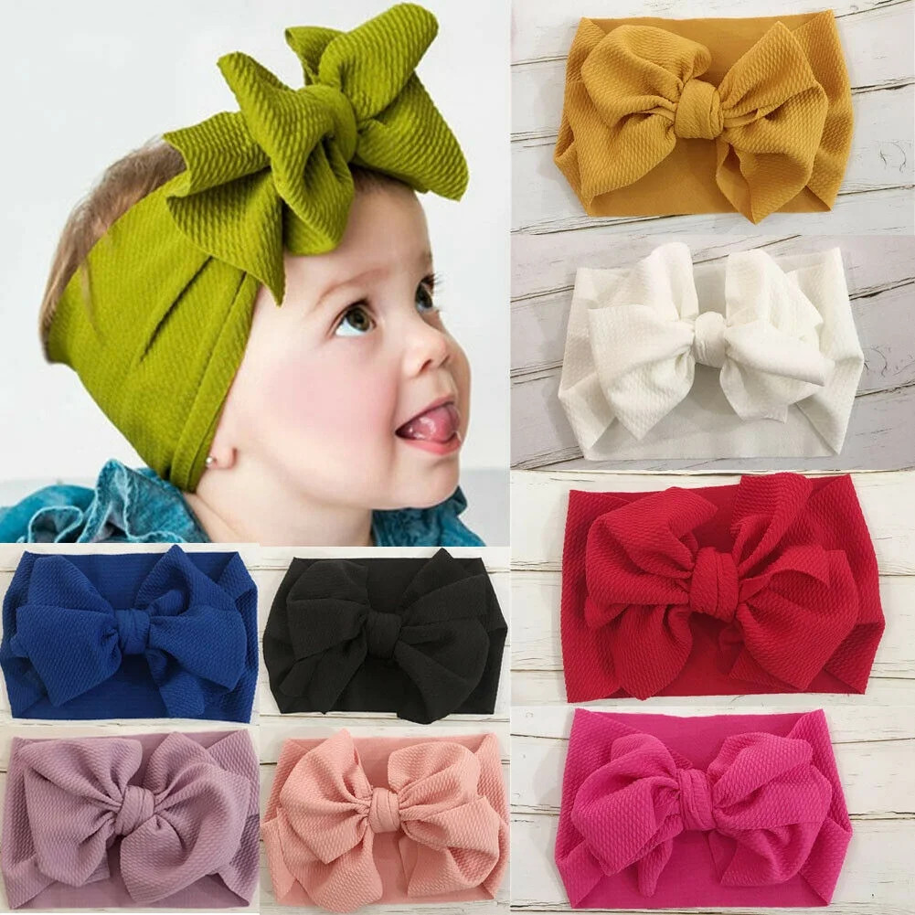 SUNSION Baby Kid Newborn Infant Princess Big Bow Turbon Knot Headband Hair Band Hairband | Walmart (US)