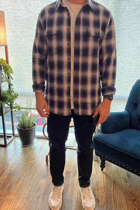 Men’s outfit 
Men’s flannel 
Men’s Madewell jeans (great for a guy with muscular legs and a smaller waist. He says he has trouble finding jeans and loves these) 
Men’s Jordan 1 low 



#LTKGiftGuide #LTKworkwear #LTKmens