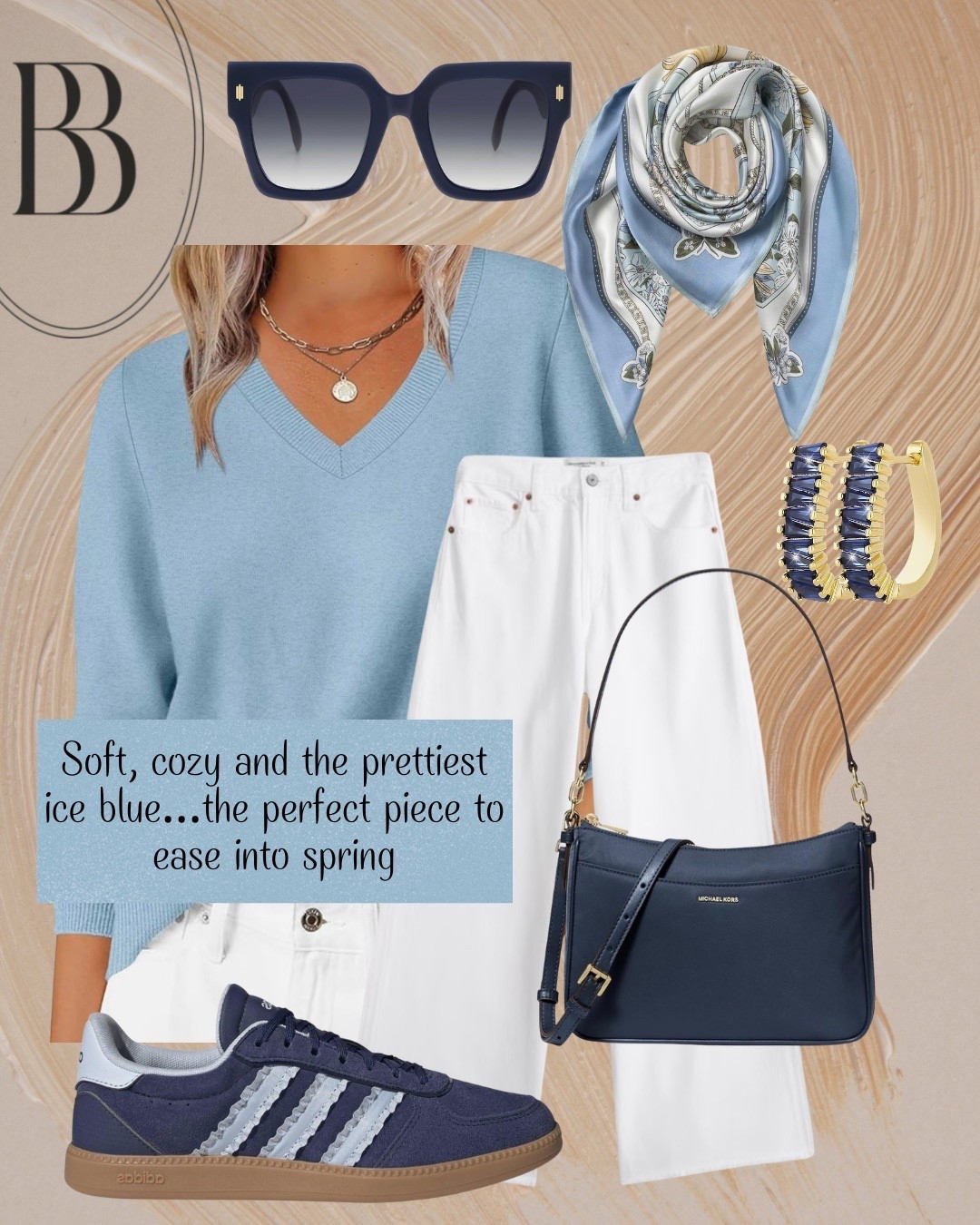 Soft and cozy ice blue sweater to welcome spring  

#LTKWorkwear #LTKmomlife #LTKdayinmylife