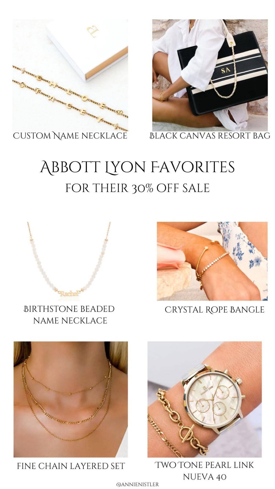 Abbott Lyon Custom Name Bracelet
