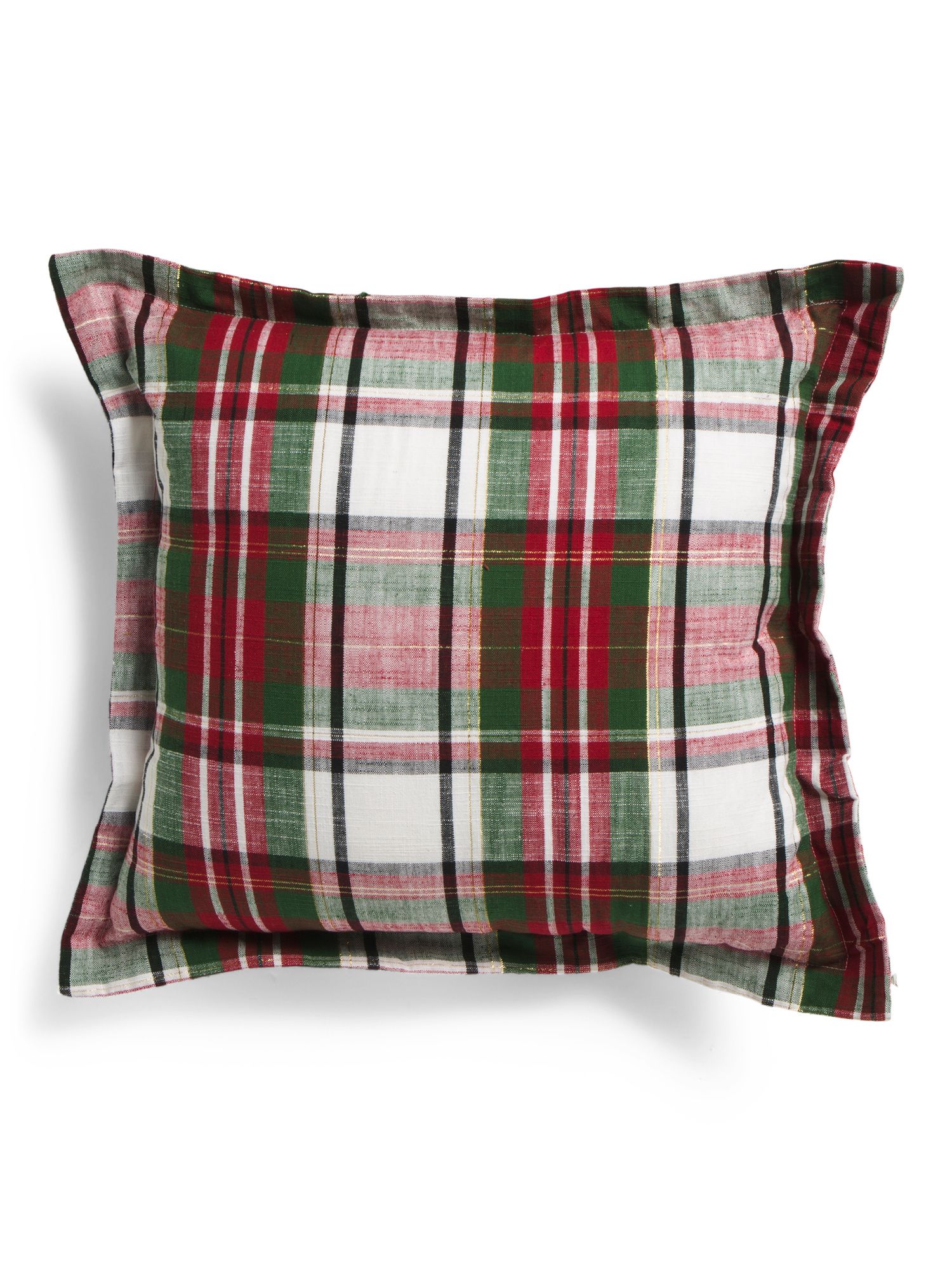 20x20 Slub Plaid Pillow | TJ Maxx