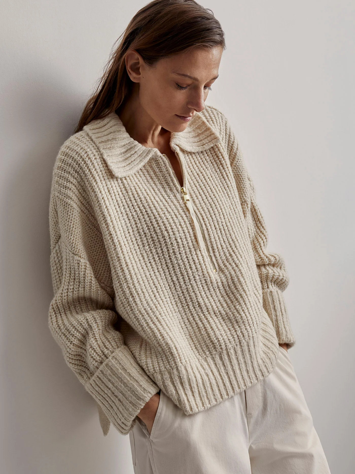 Amelia Half Zip Knit | Varley US | Varley US