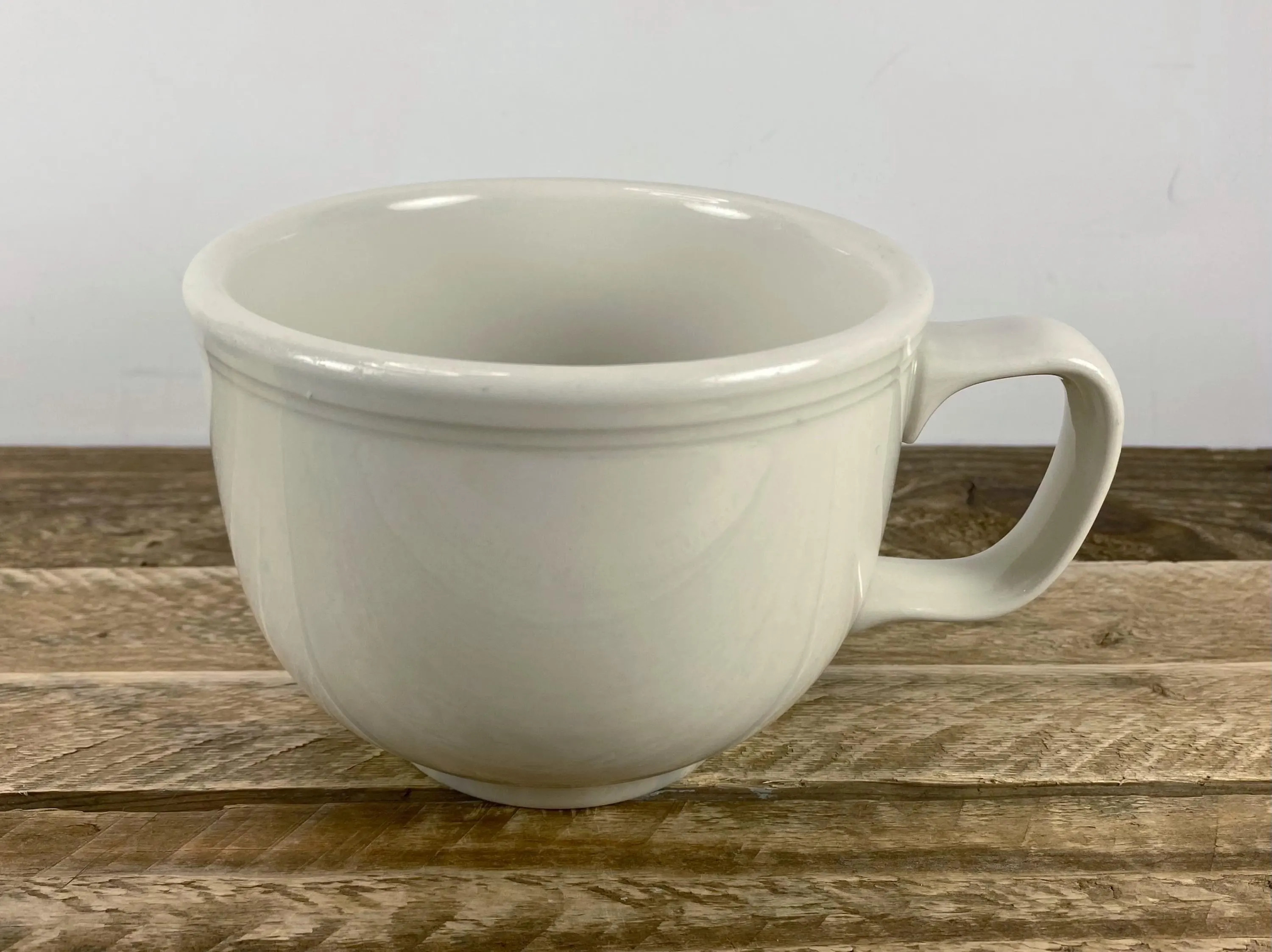 Fiesta LINEN 16 oz Jumbo Mug 3.5", HLC Homer Laughlin, Fiestaware, Soup Mug, Latte Mug, Off-White Beige | Etsy (Global)