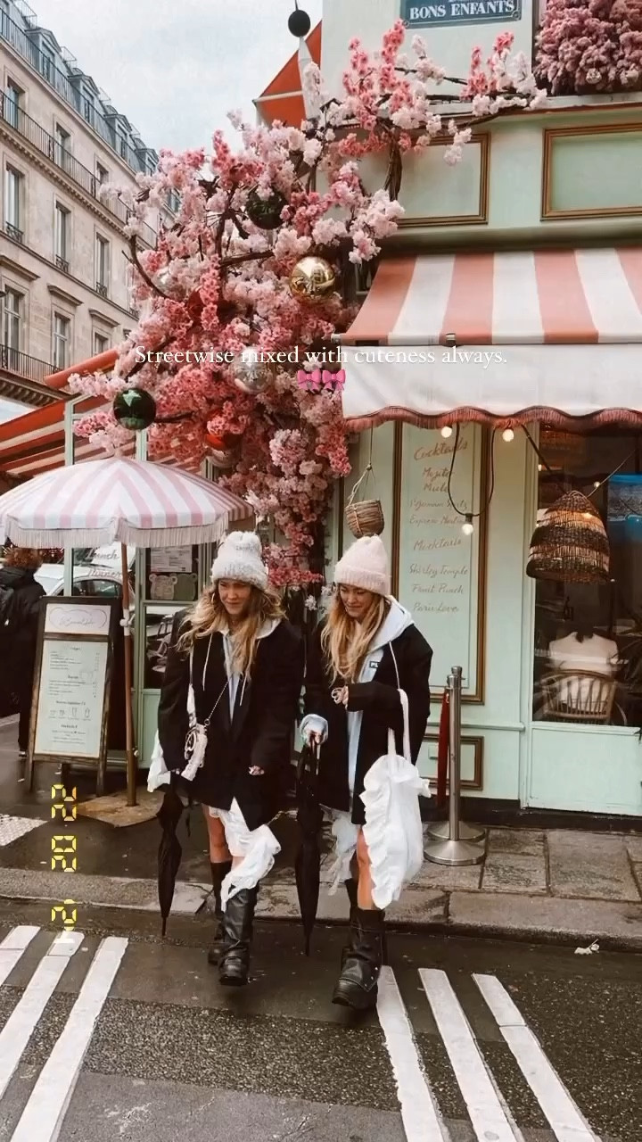 Streetstyle Paris, oversized hoodies, lace skirts, black oversized blazer and our black biker boots 👯‍♀️
White oversized bags and accessories 🎀🎀 @prettypiecesbySiss shoppable online: www.bySiss.com
#parisstyle, black blazer, oversized fit, spring fits, streetstyle, PLT style, prettylittlething, biker boots, twins, bySiss 

#LTKstyletip #LTKVideo #LTKfindsunder50