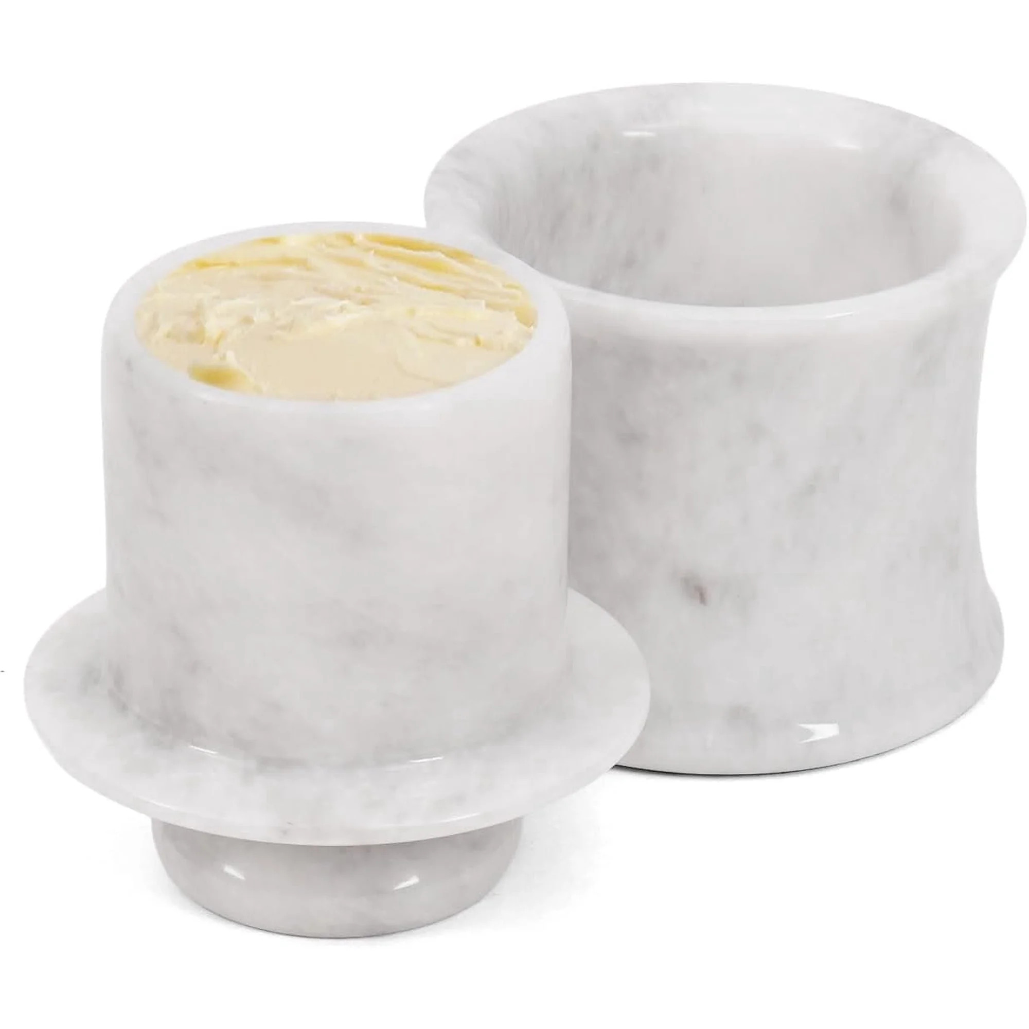 Radicaln White Marble Butter Keeper with Lid 4" – Handmade Butter Storage Dish for Kitchen Coun... | Walmart (US)