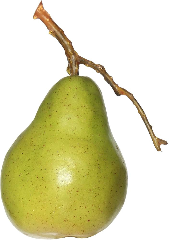 Vickerman 90MM Artificial Green and Yellow Pear - Faux Fruit - 6 Pack - Realistic Accent for Home... | Amazon (US)