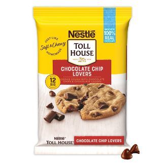 Nestle Toll House Ultimates Chocolate Chip Lovers Cookie Dough - 16oz/12ct | Target