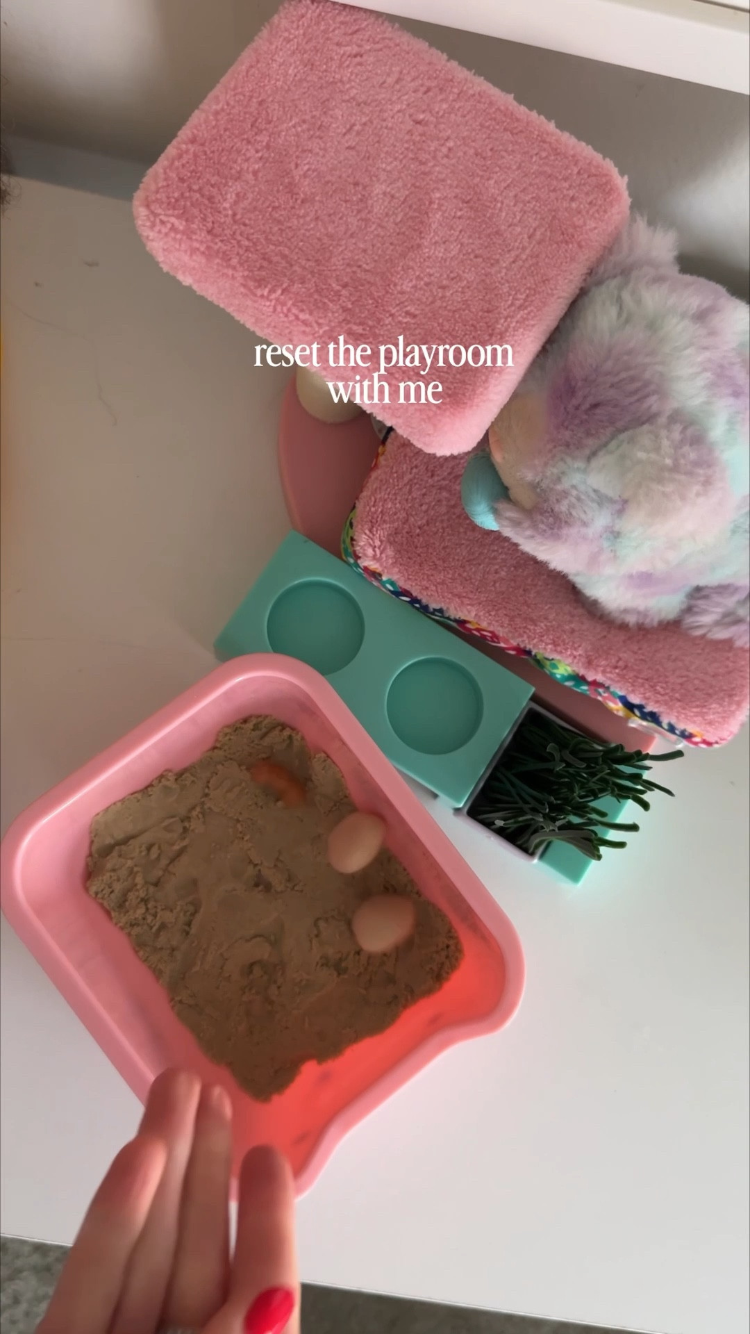 Playroom reset 🧺🧸 This was much needed. Sometimes I don’t know HOW it gets so out of control. 

#LTKKids #LTKHome #LTKmomlife