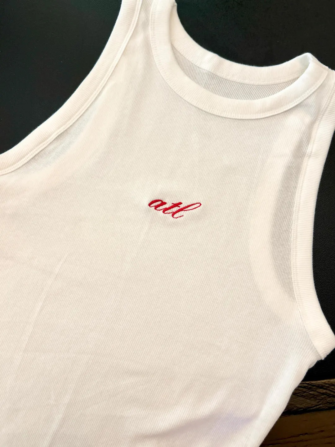 ATL, Atlanta, City - Embroidered Ribbed Tank Top - Etsy | Etsy (US)