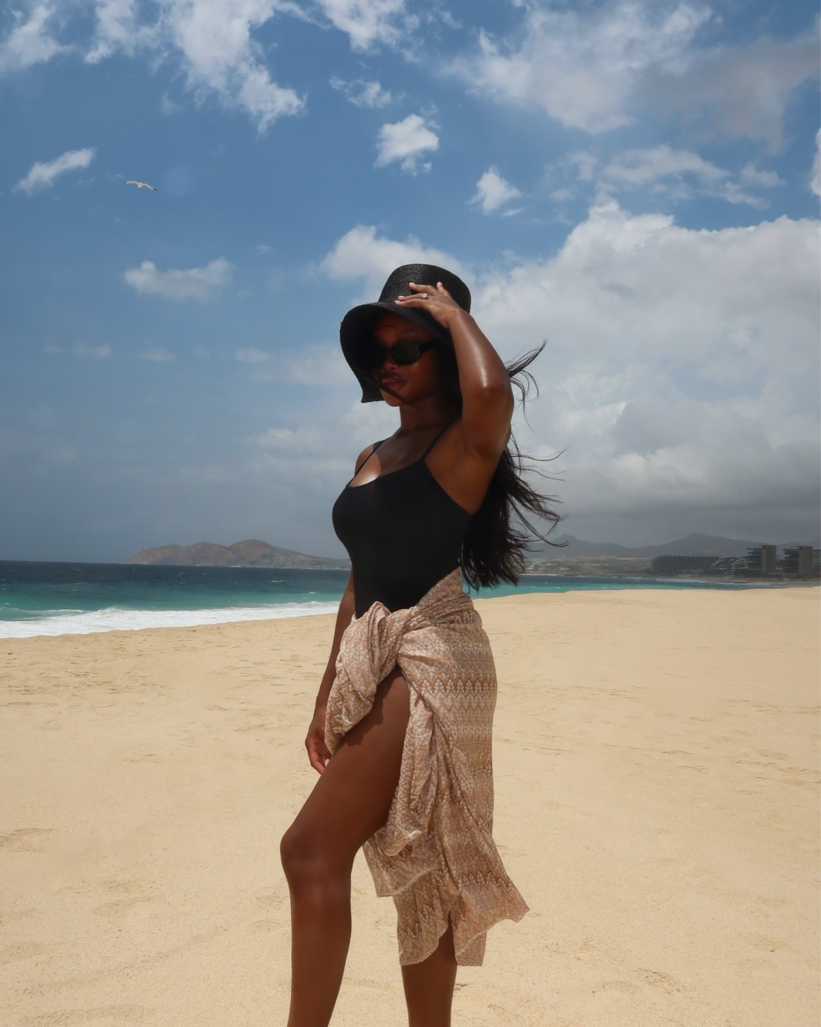 Another Cabo swimsuit look (the fabric on this sarong is so stunning in person)! 🌊

#LTKootd #LTKSwim #LTKTravel