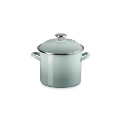 Le Creuset Enamel-On-Steel Stockpot With SS Knob, 10 Qt., White | Wayfair North America