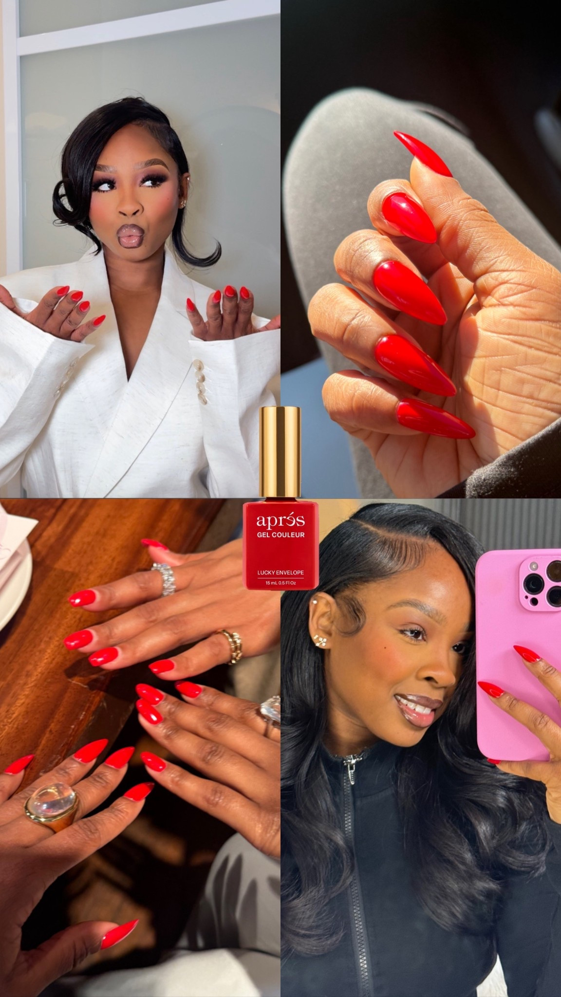 My go to red nails 💋