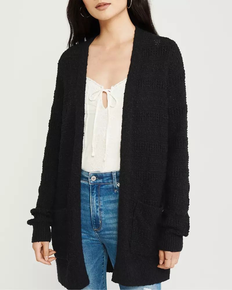 Easy Stitched Cardigan | Abercrombie & Fitch US & UK