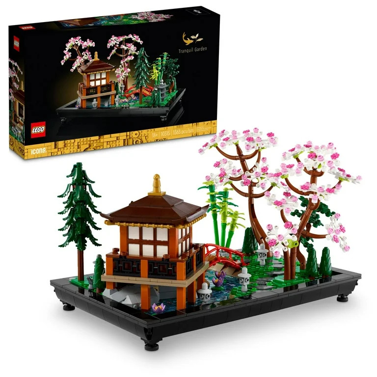 LEGO Icons Tranquil Garden Building Set - Detailed Japanese Zen Garden DIY Kit for Adults, Ages 1... | Walmart (US)
