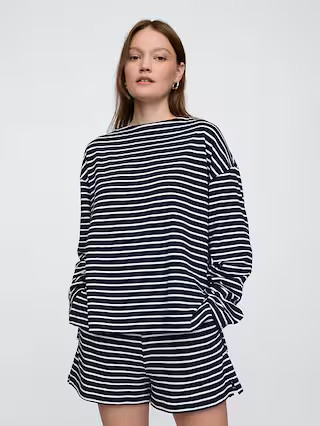 Oversized Boatneck Tunic Shirt | Gap Factory