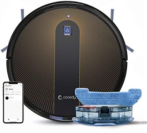 Coredy R750 Robot Vacuum Cleaner, 3-in-1 Vacuuming Sweeping and Mopping, Wi-Fi, App Controls, 200... | Amazon (UK)