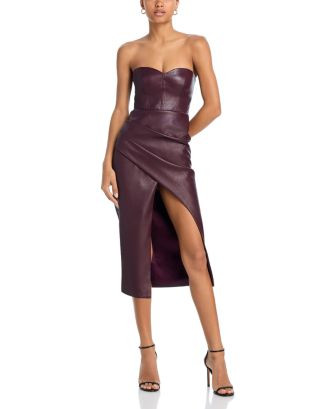 Kai Faux Leather Midi Dress | Bloomingdale's (US)
