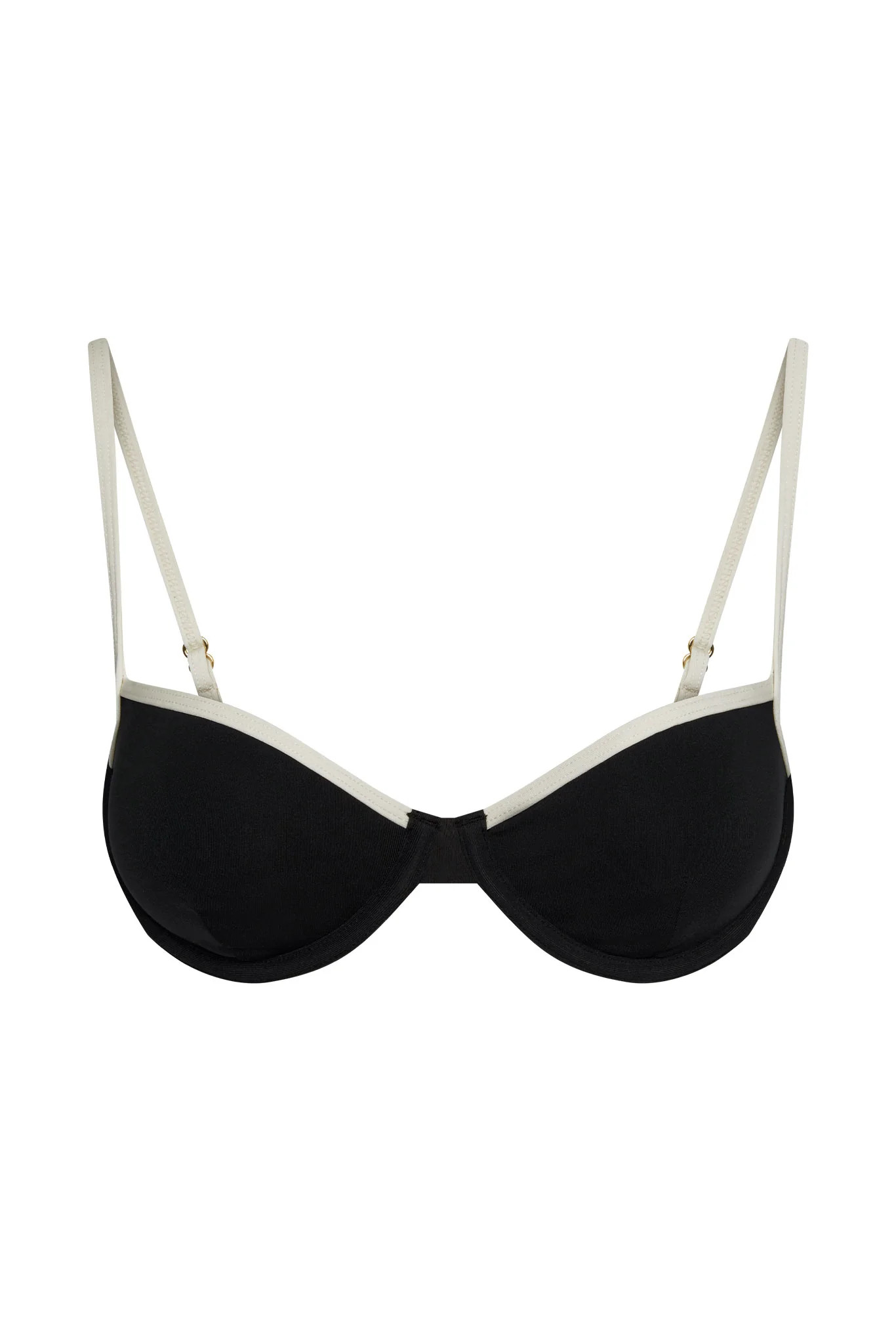 Capri Top - Black/Ivory | Monday Swimwear