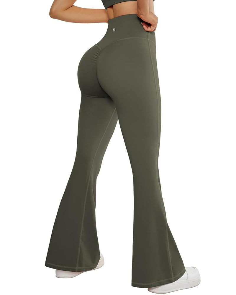 SUUKSESS Women Flare Leggings Scrunch Butt Lifting Bootcut High Waist Yoga Pants | Amazon (US)
