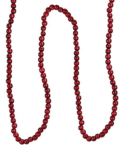 Kurt Adler Red Wooden Cranberry Garland [TN0066/BURG] | Amazon (US)