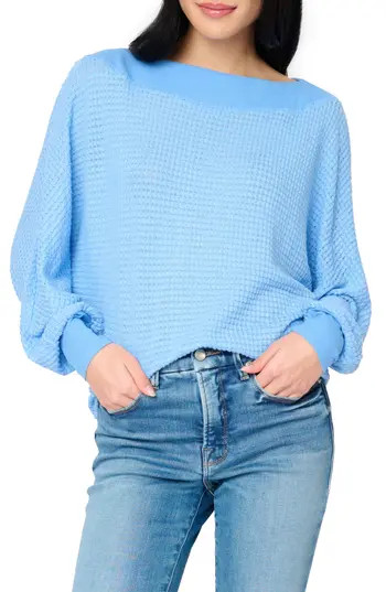 GIBSONLOOK Wheels Up Open Weave Sweater in Cornflower Blue at Nordstrom Rack, Size Large | Nordstrom Rack