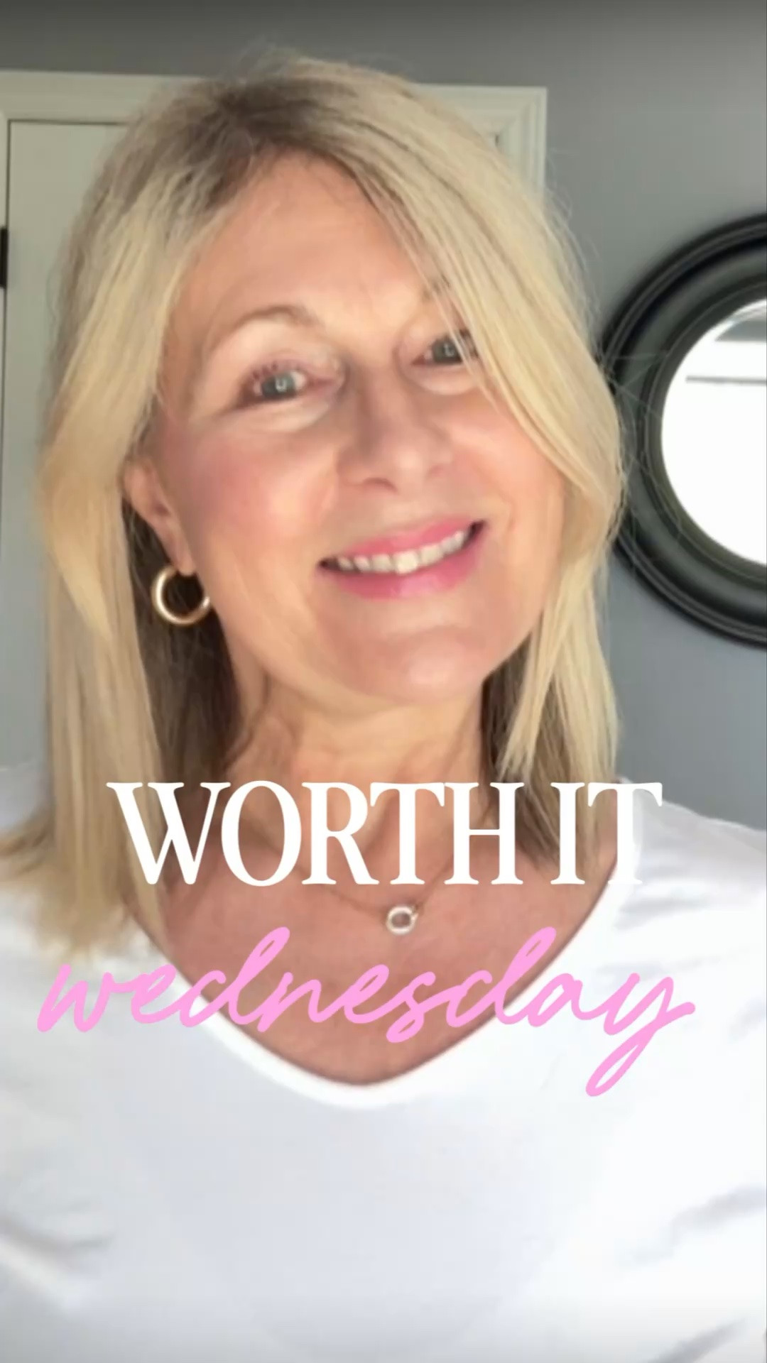 WORTH IT WEDNESDAY 
I love this necklace my kids bought
 for my birthday. It has both silver and gold pieces so I can wear both silver or gold earrings. I also have an amazing gold ring and a beautiful bracelet my husband bought me. My pearl bracelet was a mother of the bride gift from my daughter and I love it. 
I’ve bought my daughter rings and earrings over the years as well and I’m never disappointed with the quality. 
If you’re looking for a birthday gift or a graduation gift,
Mejuri Jewelry is WORTH IT.