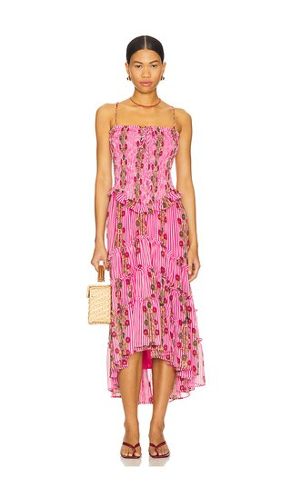 Alejandra Midi Dress in Hot Pink Combo | Revolve Clothing (Global)