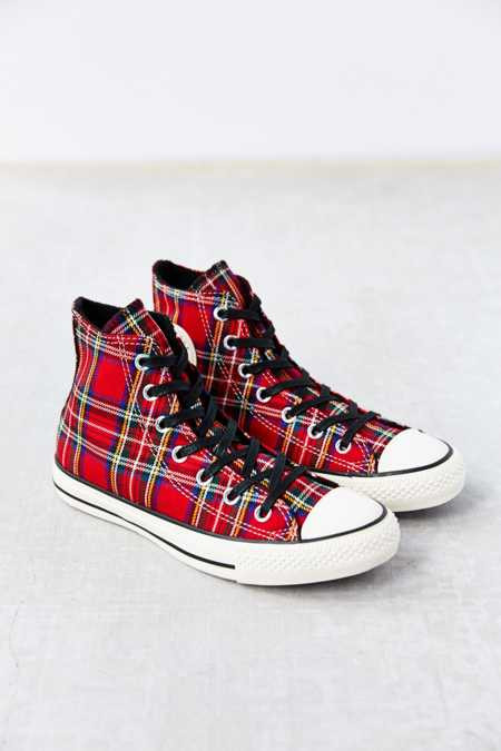 Conserve Chuck Taylor All Star Tartan Women's High-Top Sneakers | Urban Outfitters US