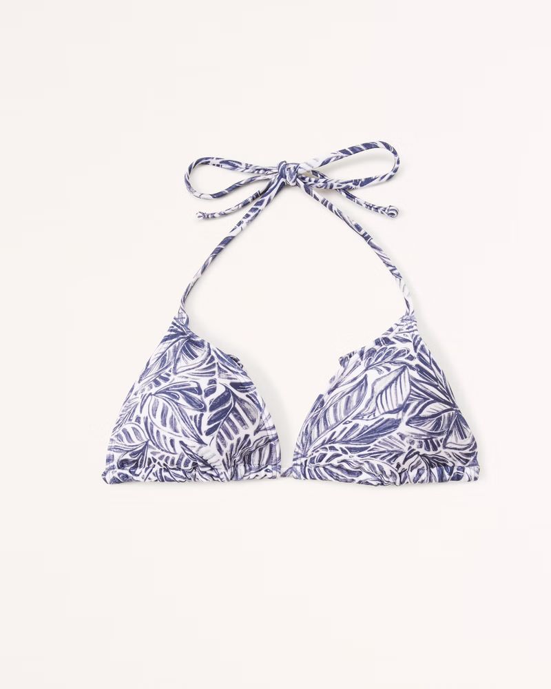Halter Triangle Bikini Top | Abercrombie & Fitch (US)