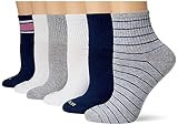 HUE Women's Mini Crew Sock 6 Pair Pack | Amazon (US)