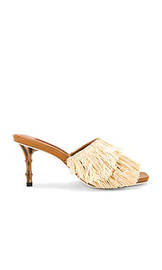 SIMONMILLER Fringe Playa Bamboo Heel in Natural from Revolve.com | Revolve Clothing (Global)