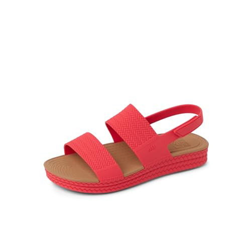 REEF Womens Sandals, Water Vista, Hibiscus, 8 | Amazon (US)