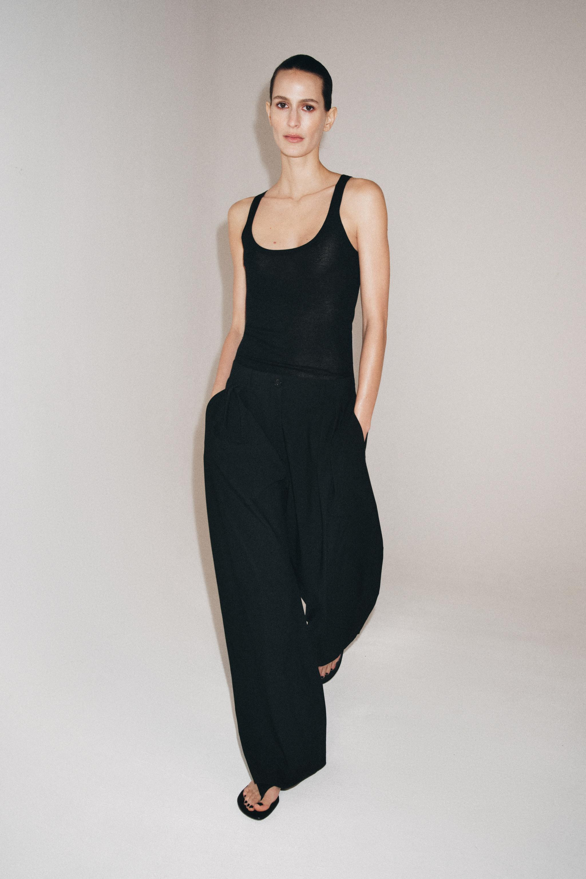 WIDE-LEG PLEATED TROUSERS ZW COLLECTION | Zara UK